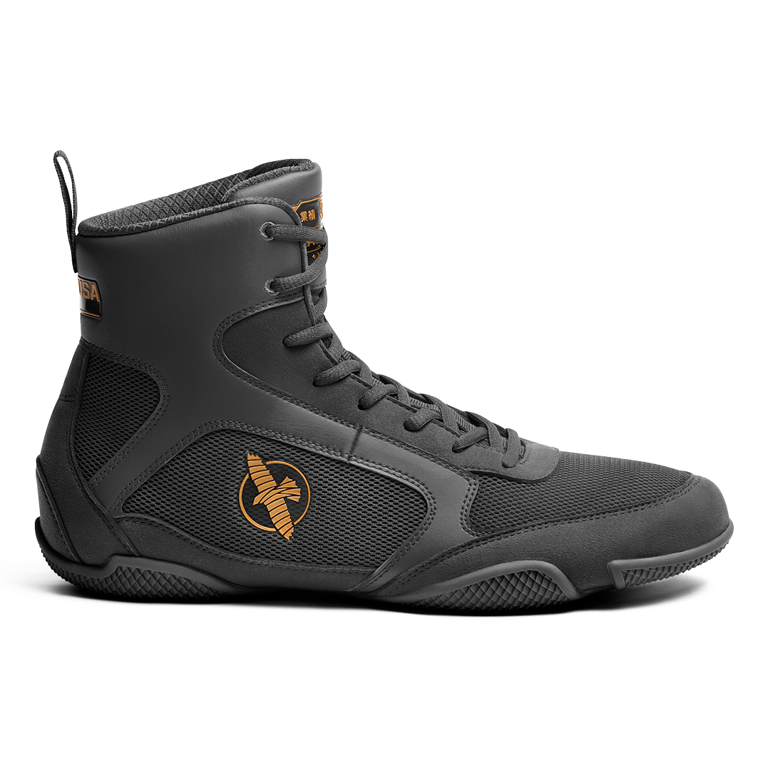 Hayabusa - Pro Boxing Shoes Black - PBS-B-X