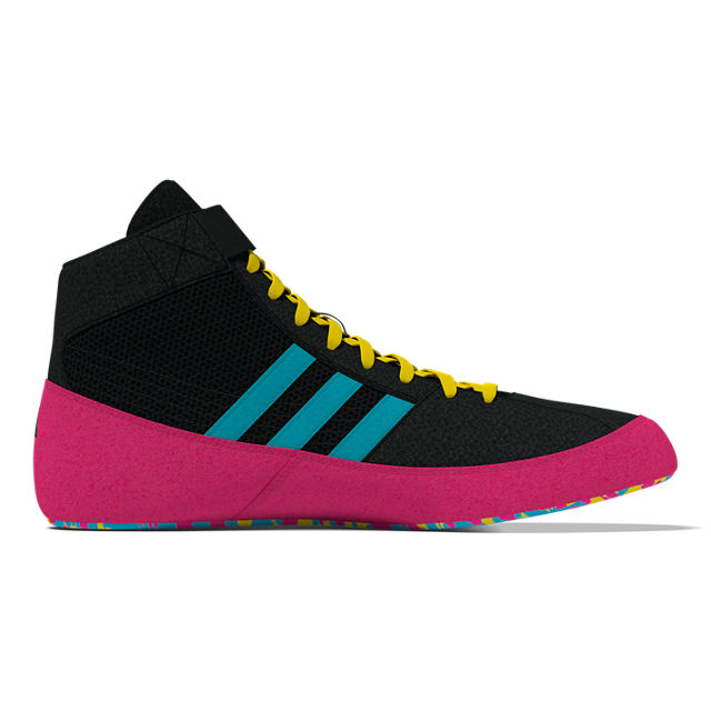 Havoc - PINK KIDS - core black/signal cyan/yellow (JQ4995) 