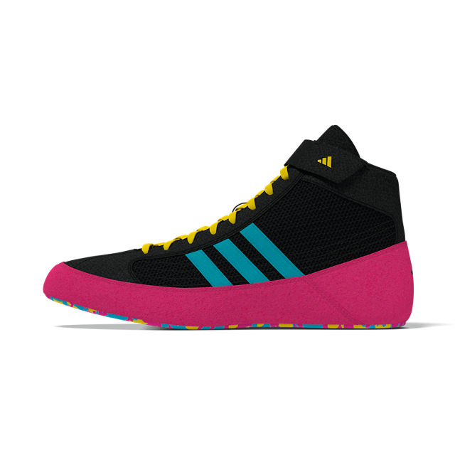 Havoc - PINK KIDS - core black/signal cyan/yellow (JQ4995) 