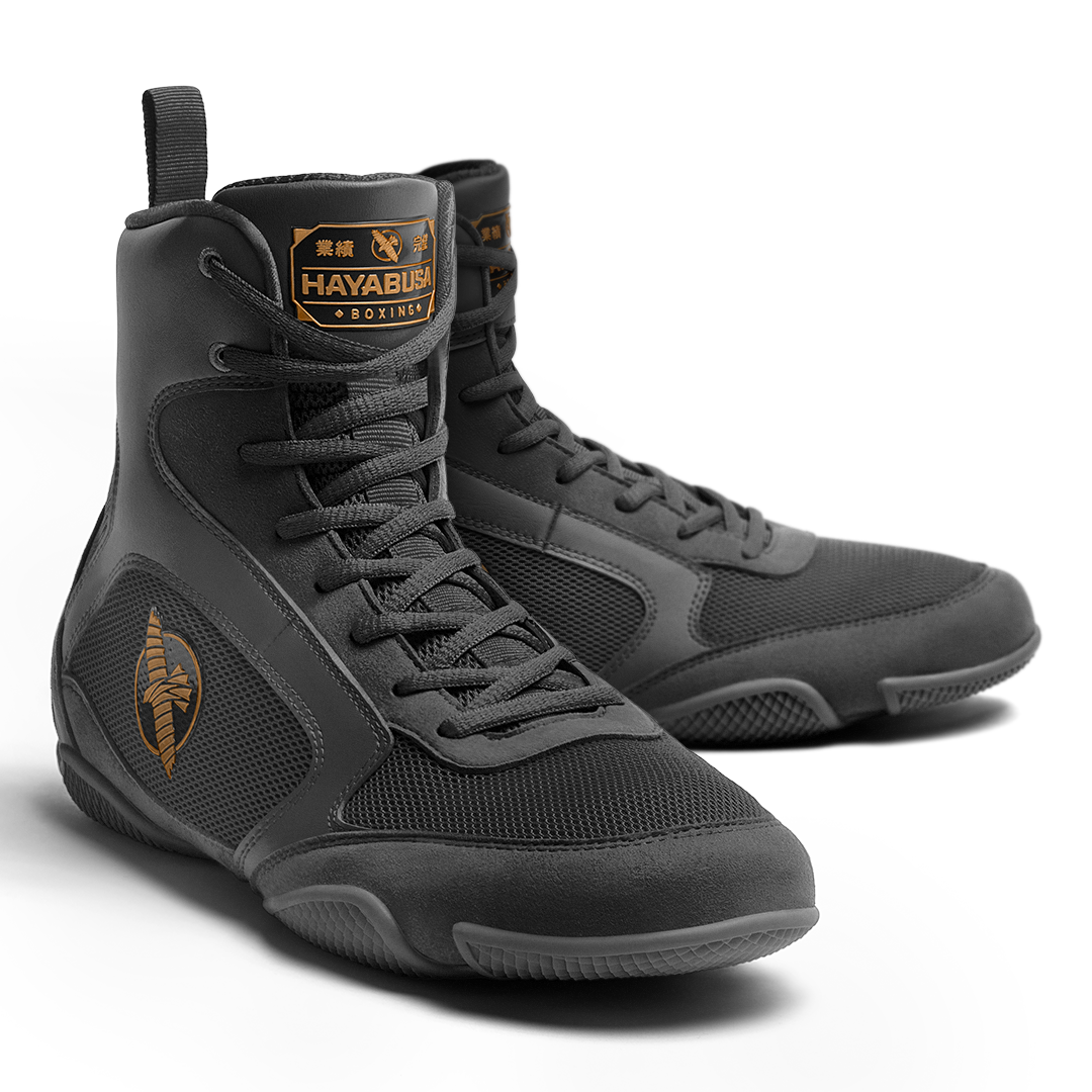 Hayabusa - Pro Boxing Shoes Black - PBS-B-X