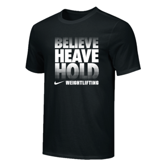 Nike Mens Believe Fade Weightlifting tee 