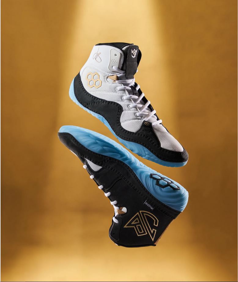 Ringerschuhe Jordan Burroughs JB1 Adult Wrestling Shoes - ALLISEEISGOLD ICE 