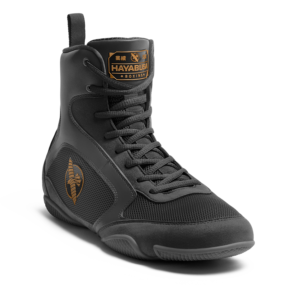 Hayabusa - Pro Boxing Shoes Black - PBS-B-X