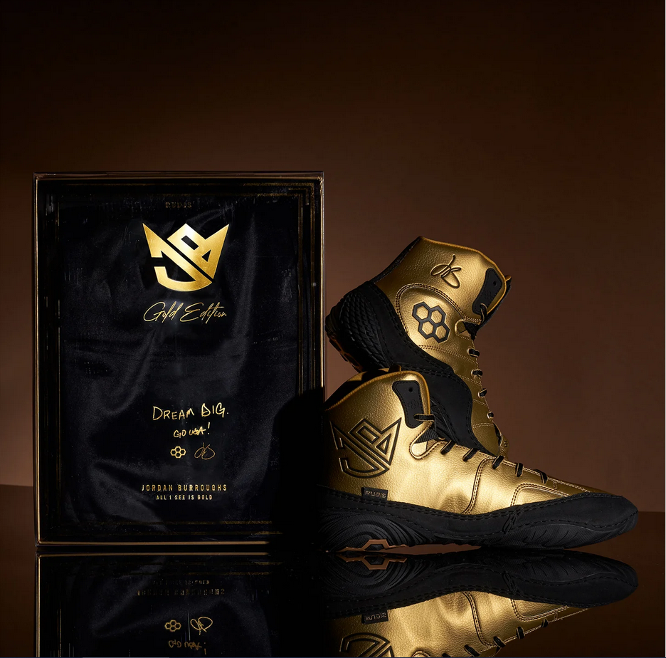 Ringerschuhe Rudis Jordan Burroughs Alpha 2.0 Adult -  ALLISEEISGOLD - GOLD Special Edition